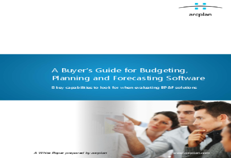 A Buyer's Guide for Budgeting, Planning and Forecasting Software